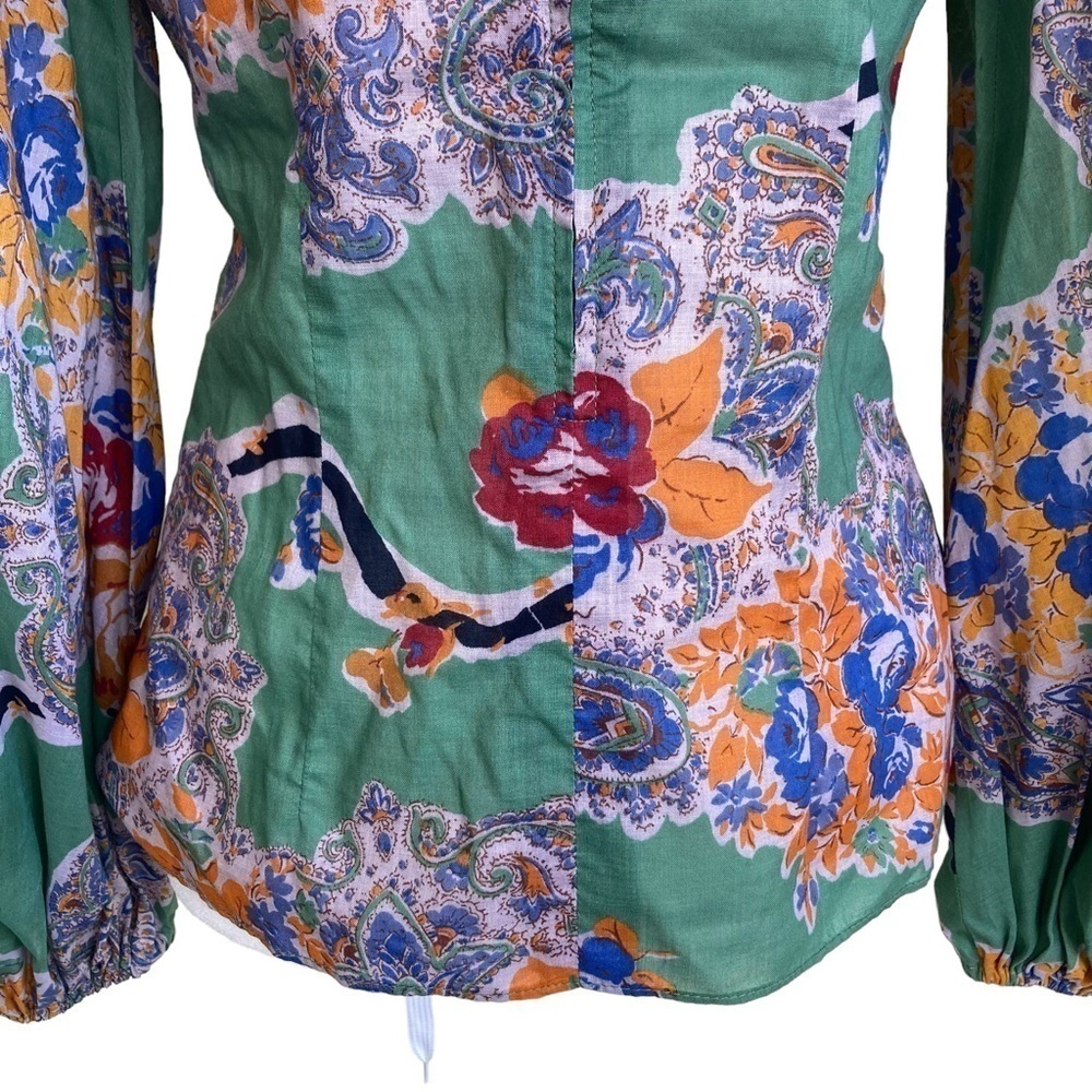 Vtg ‘80s Albert Nipon Two Piece Set Blouse & Skir… - image 7